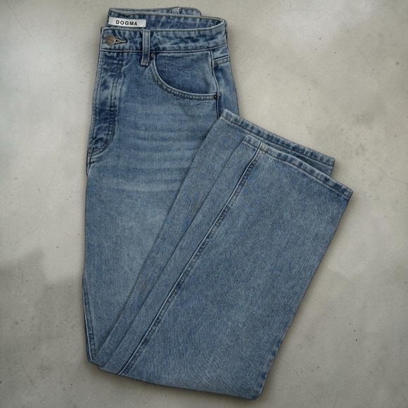 DOGMA Jeans Light Wash Blue Straight Leg Juniors Size 9 - Picture 4 of 11